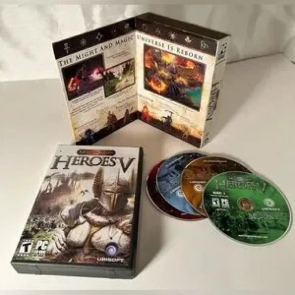 Heroes V PC Game - Multiple Disc Set - White/Green